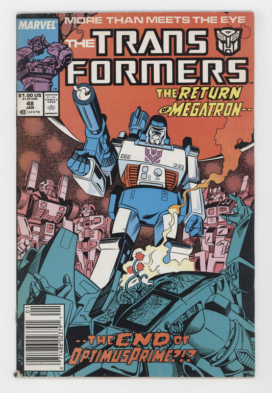 Transformers 48 1989 Jose Delbo Bob Budiansky Boltax Temple of Knowledge