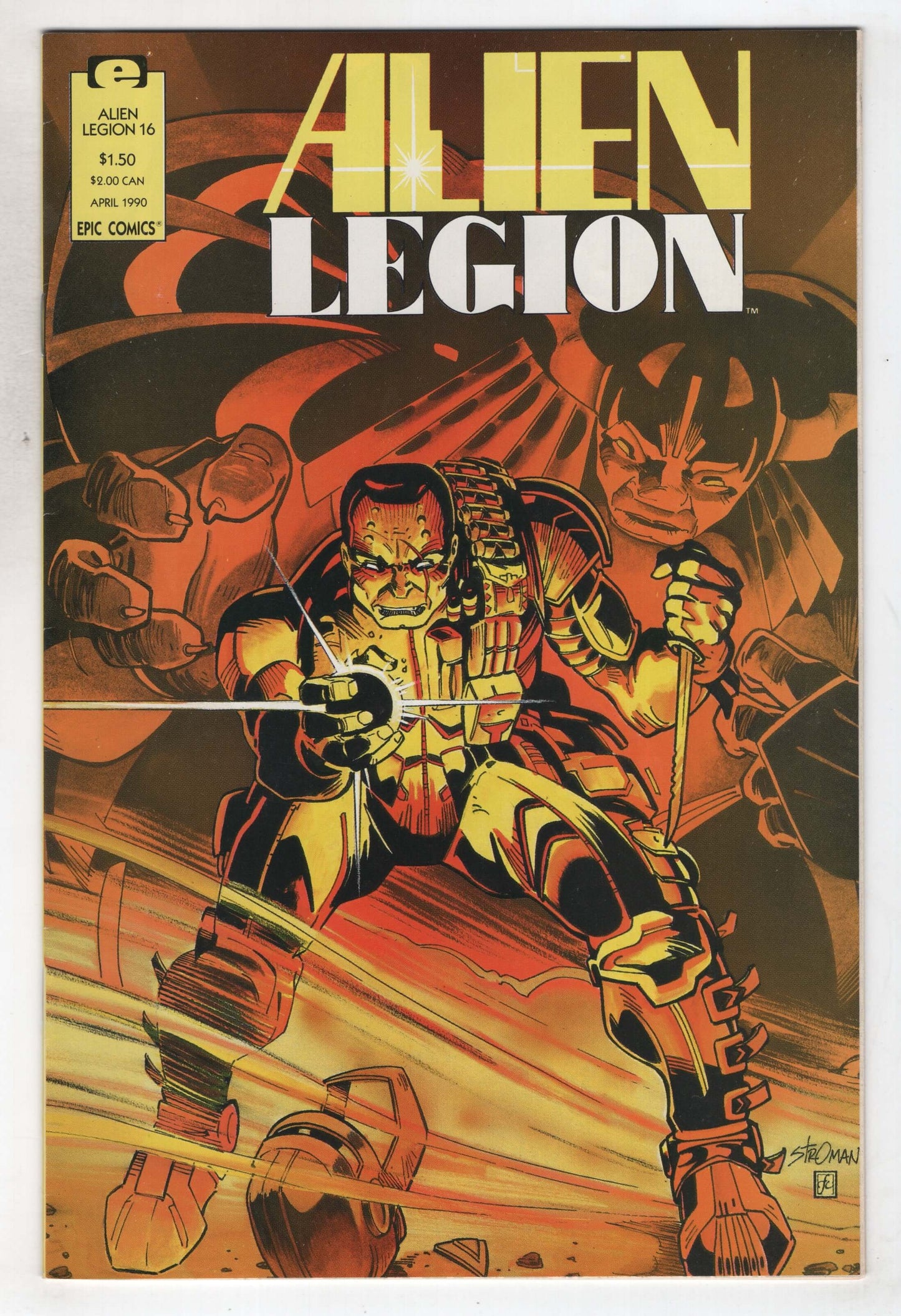 Alien Legion 16 2nd Series Marvel Epic 1990 VF NM Chuck Dixon
