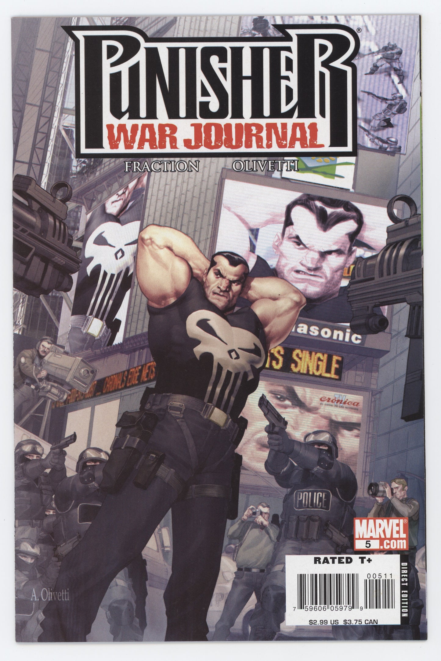 Punisher War Journal 5 2nd Series Marvel 2007 NM Matt Fraction Ariel Olivetti