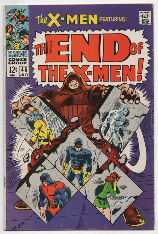 Uncanny X-Men 46 Marvel 1968 FN VF Juggernaut Cyclops Jean Grey