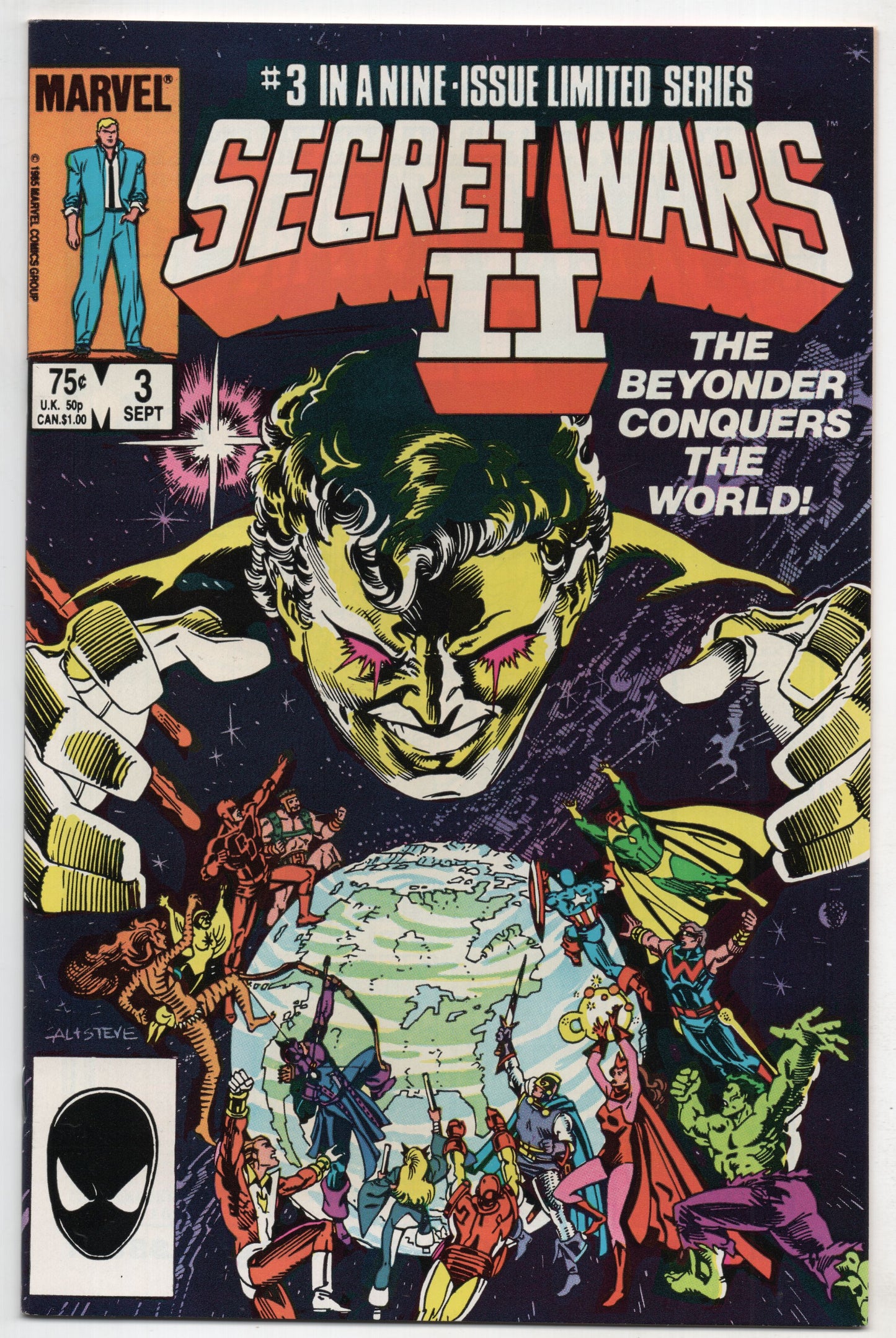 Secret Wars II 3 Marvel 1985 NM Avengers Hulk Iron Man Daredevil