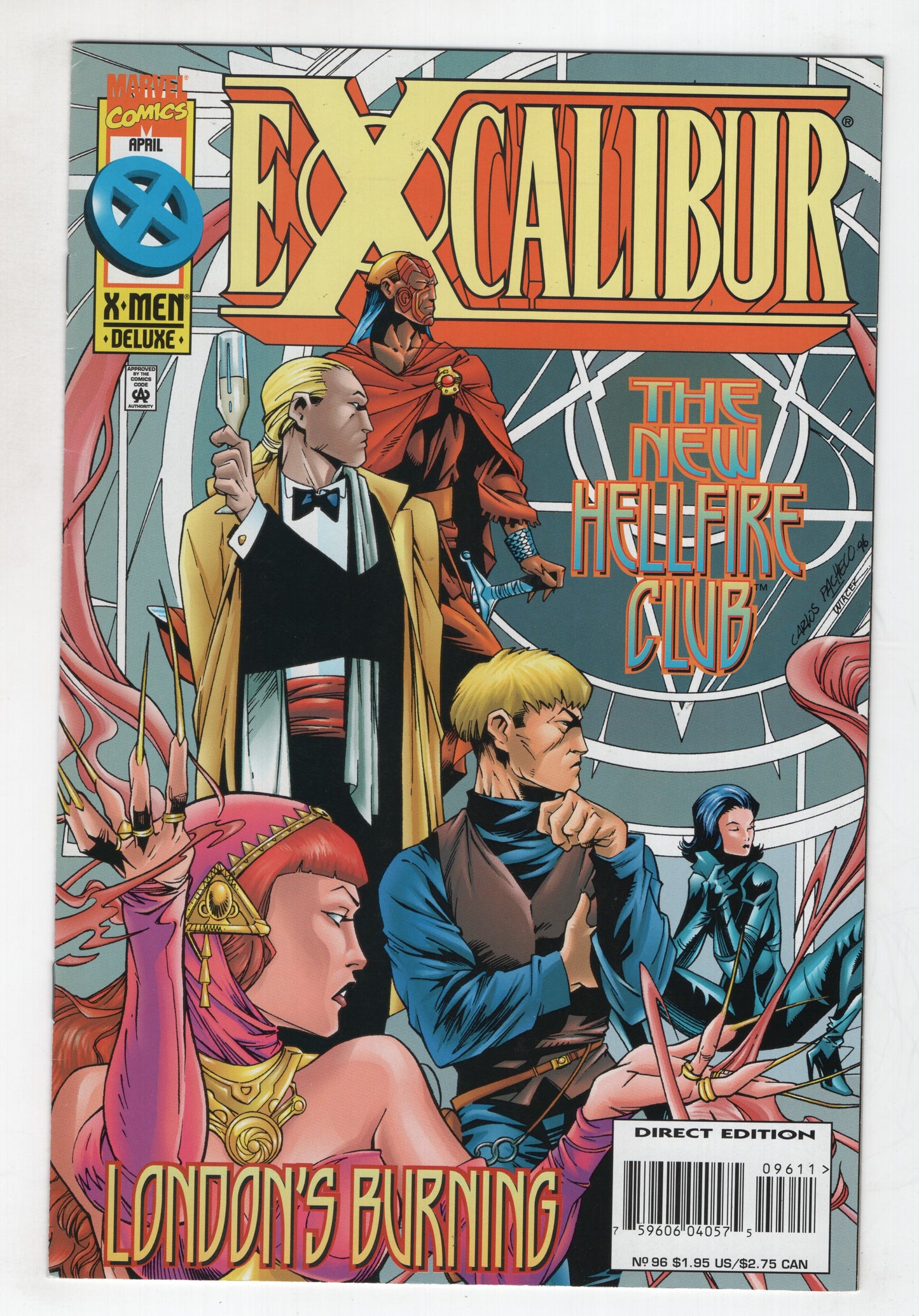 Excalibur 96 Marvel 1996 NM- Warren Ellis Hellfire Club