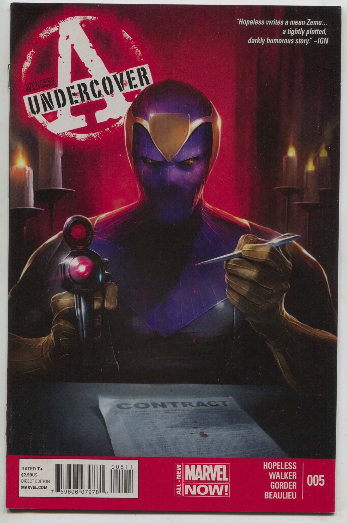 Avengers Undercover 5 Marvel 2014 NM Francesco Mattina
