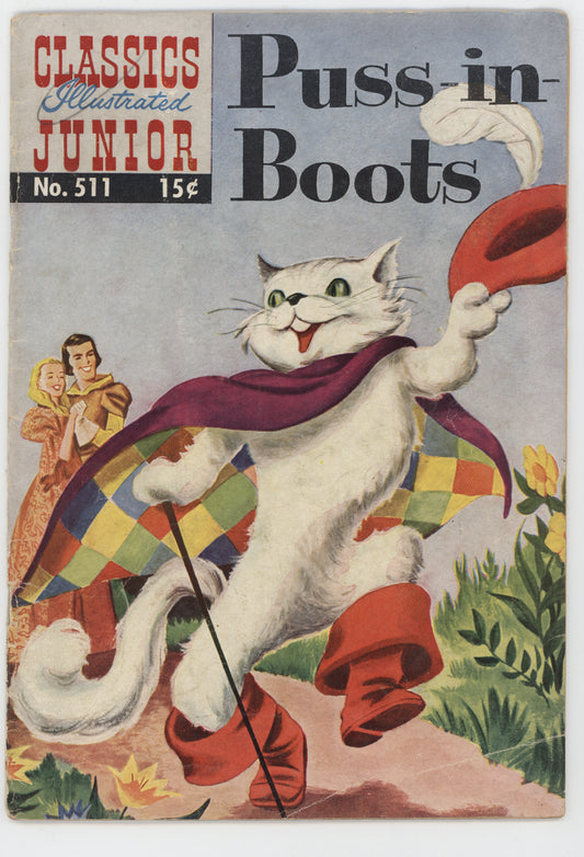 Classics Illustrated Junior 511 Gilberton 1954 FR Puss-In Boots