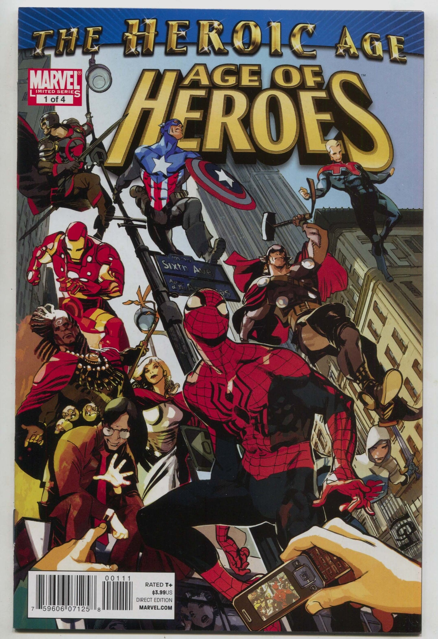 Age of Heroes 1 A Marvel 2010 NM GREG TOCCHINI Heroic Age