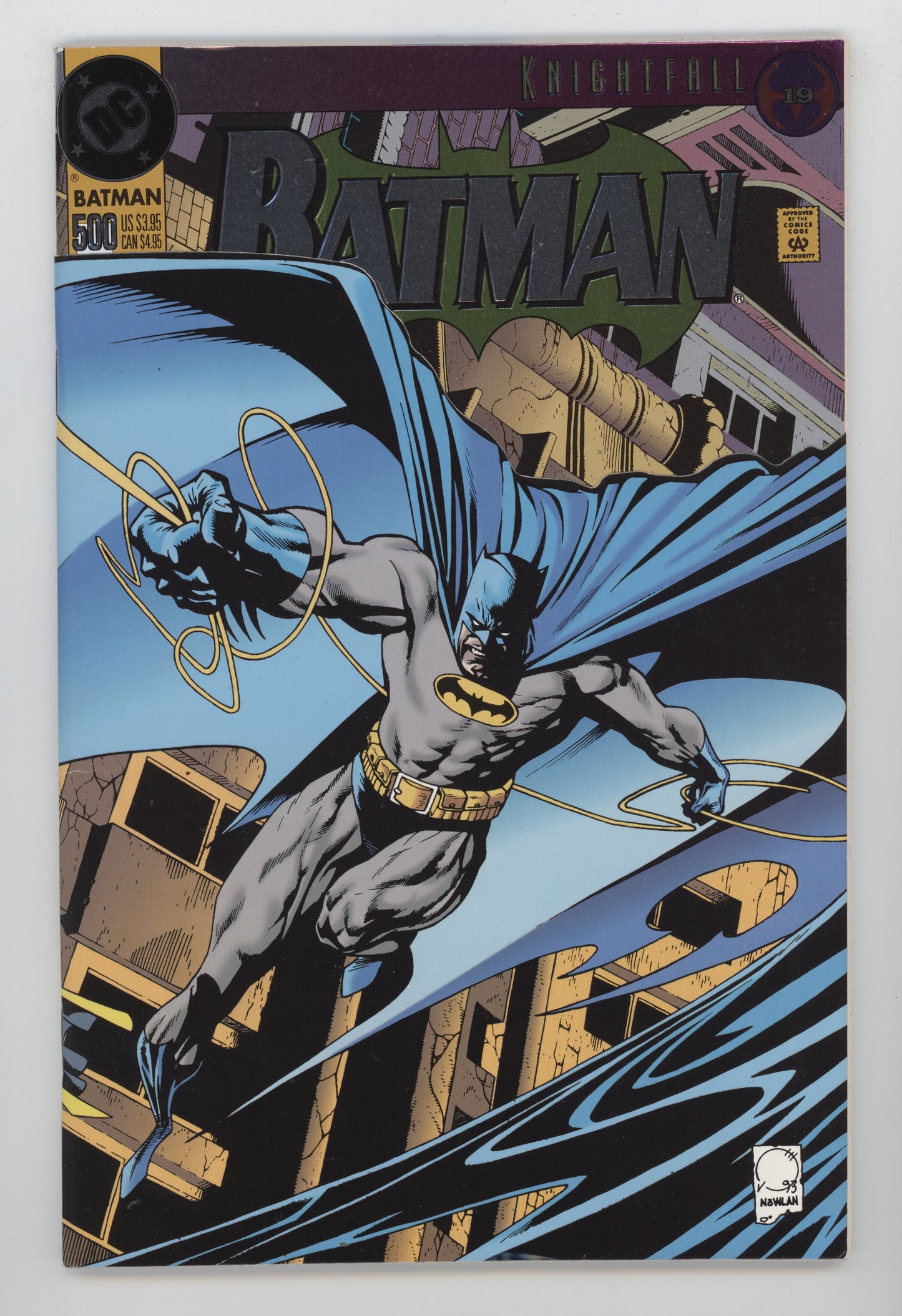 Batman 500 DC 1993 Joe Quesada Doug Moench Knightfall 19 Bane Nightwing