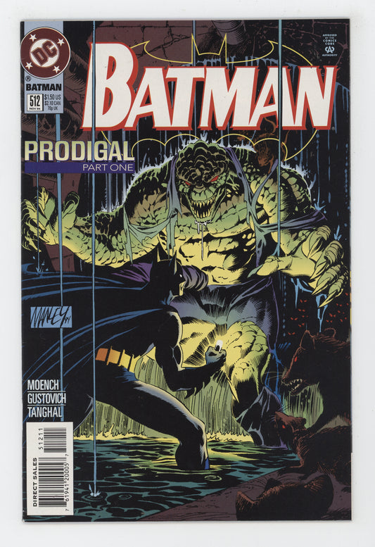 Batman 512 DC 1994 Mike Manley Doug Moench Prodigal 1 Killer Croc