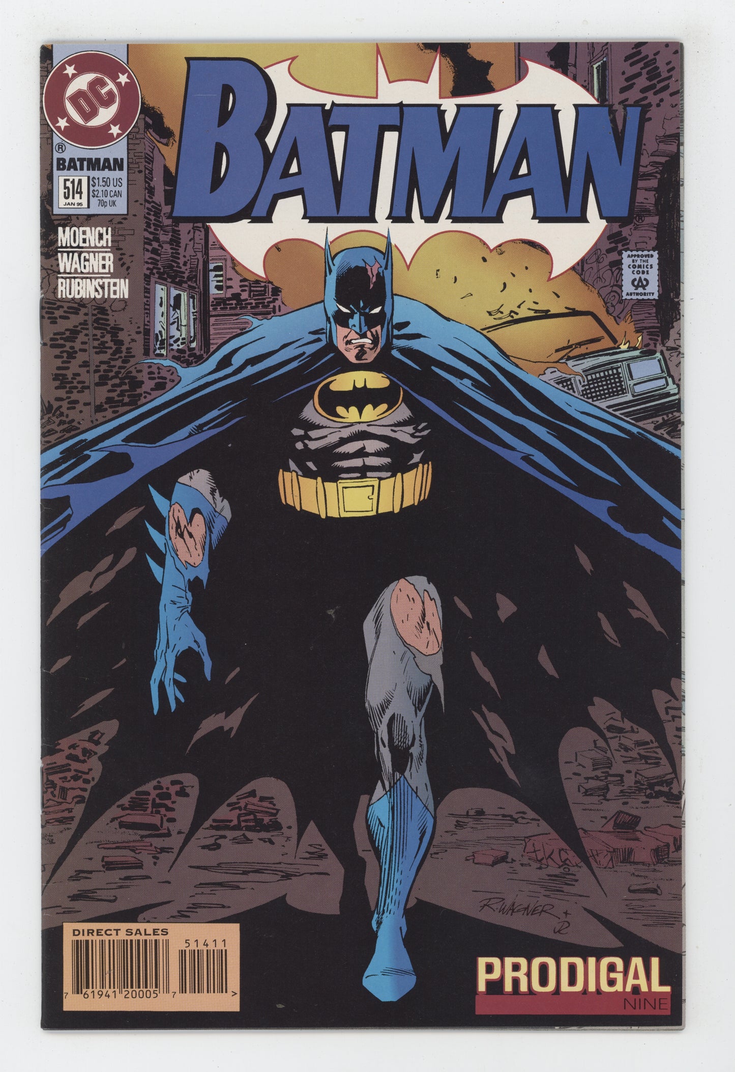 Batman 514 DC 1995 Mike Manley Doug Moench Prodigal 9