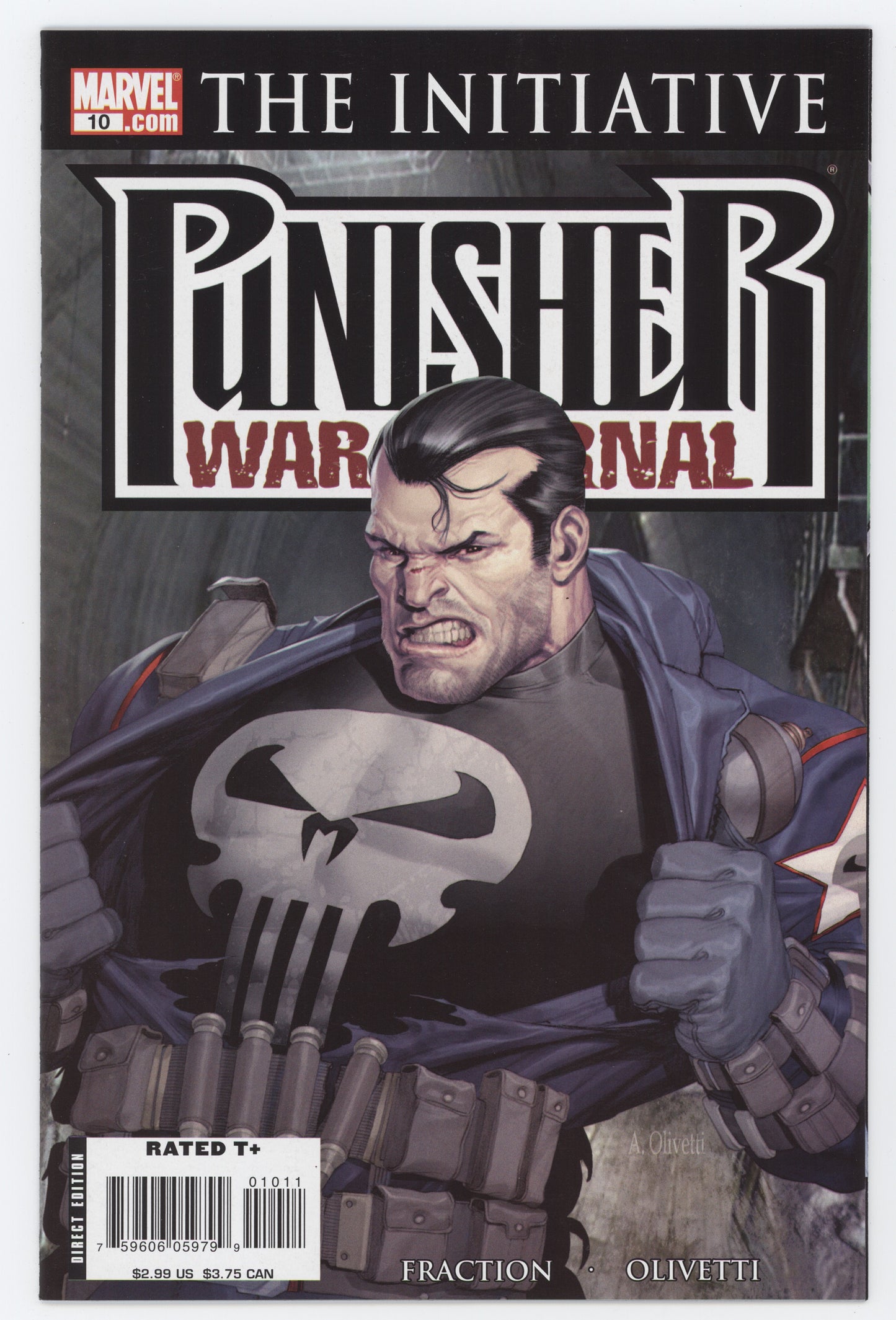 Punisher War Journal 10 2nd Series Marvel 2007 NM Ariel Olivetti Matt Fraction