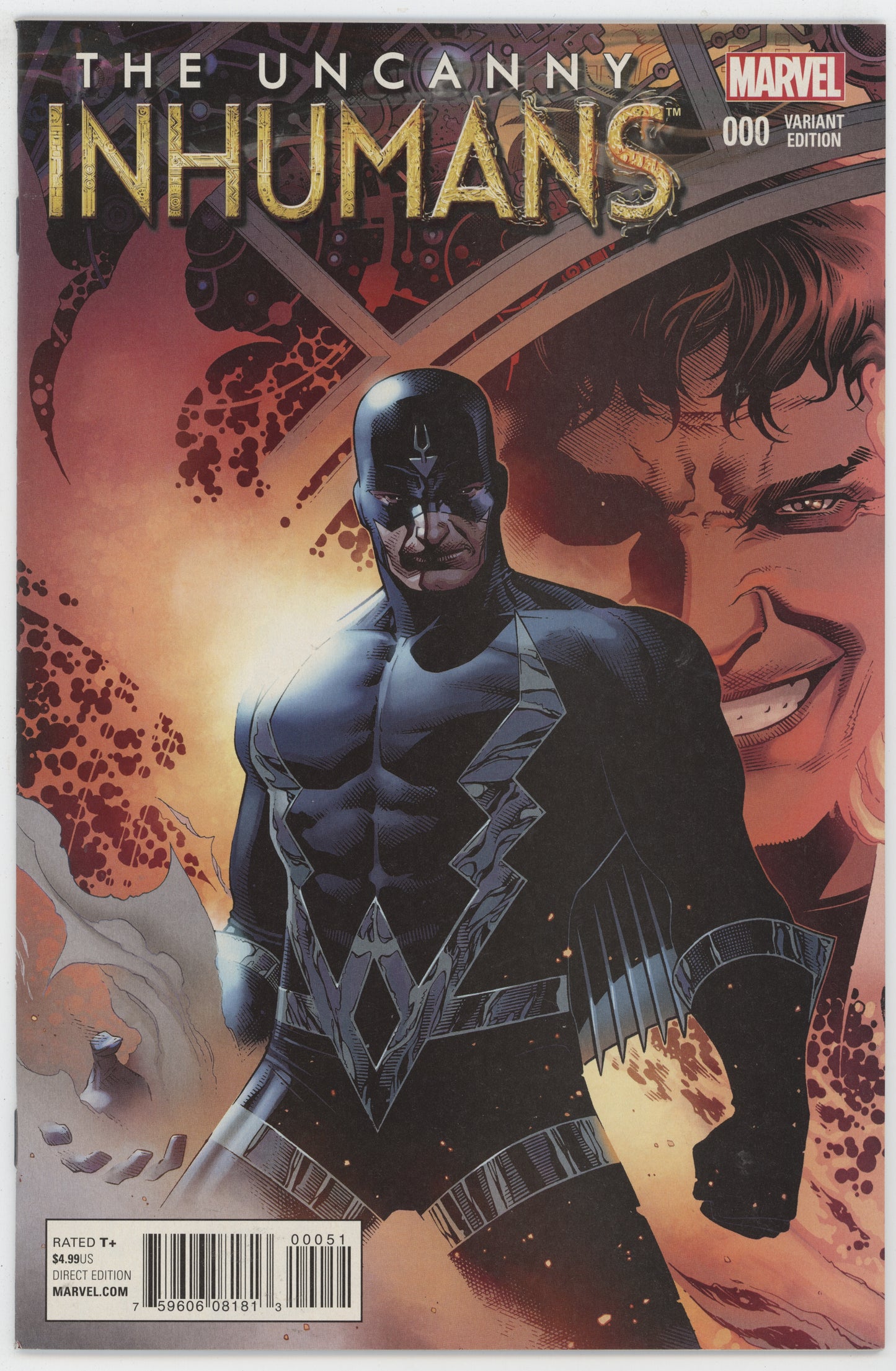 Uncanny Inhumans 0 Marvel 2015 1:25 Jim Cheung Black Bolt Variant NM