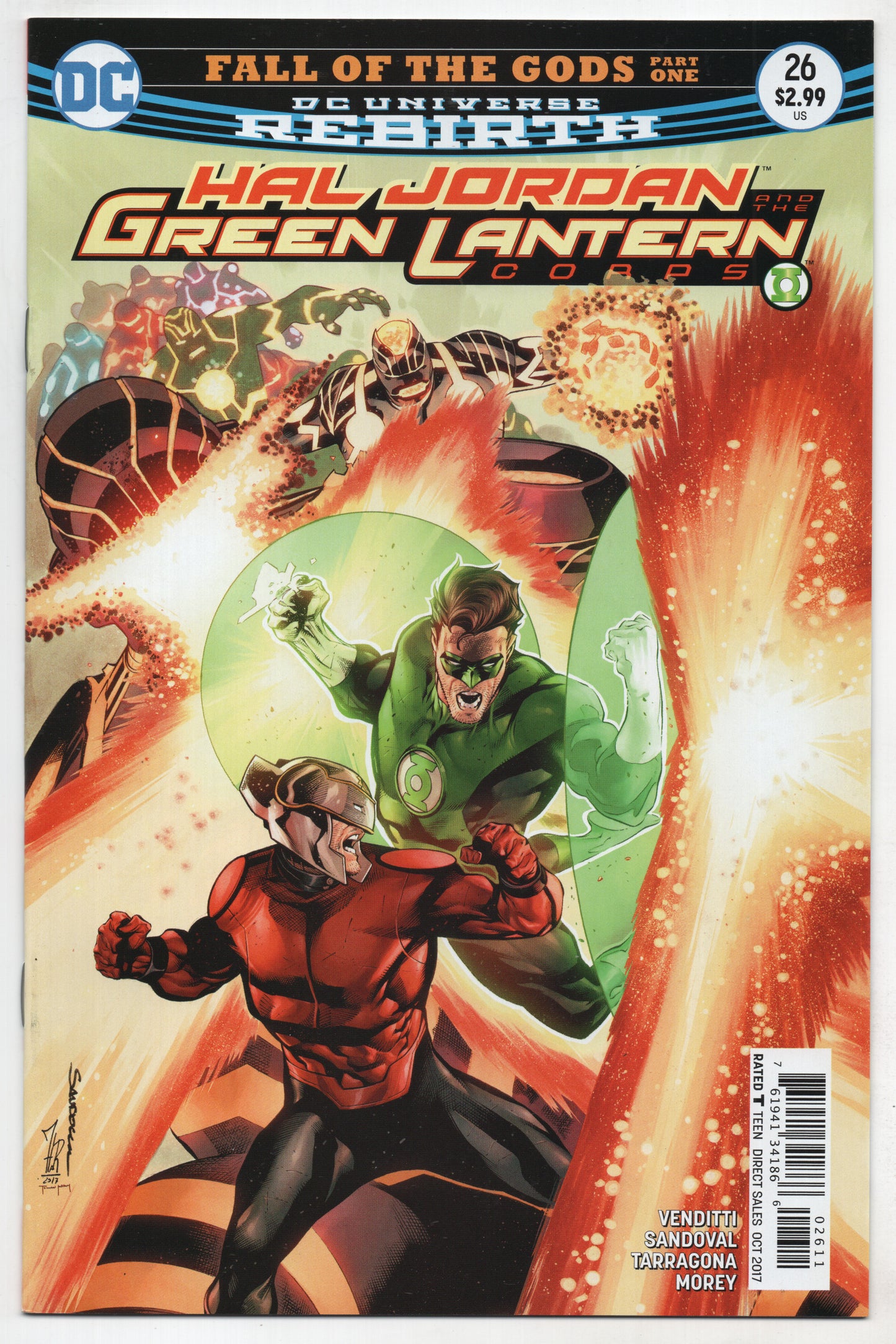 HAL JORDAN AND THE GREEN LANTERN CORPS #26 A DC 2017 Rafael Sandoval Robert Venditti