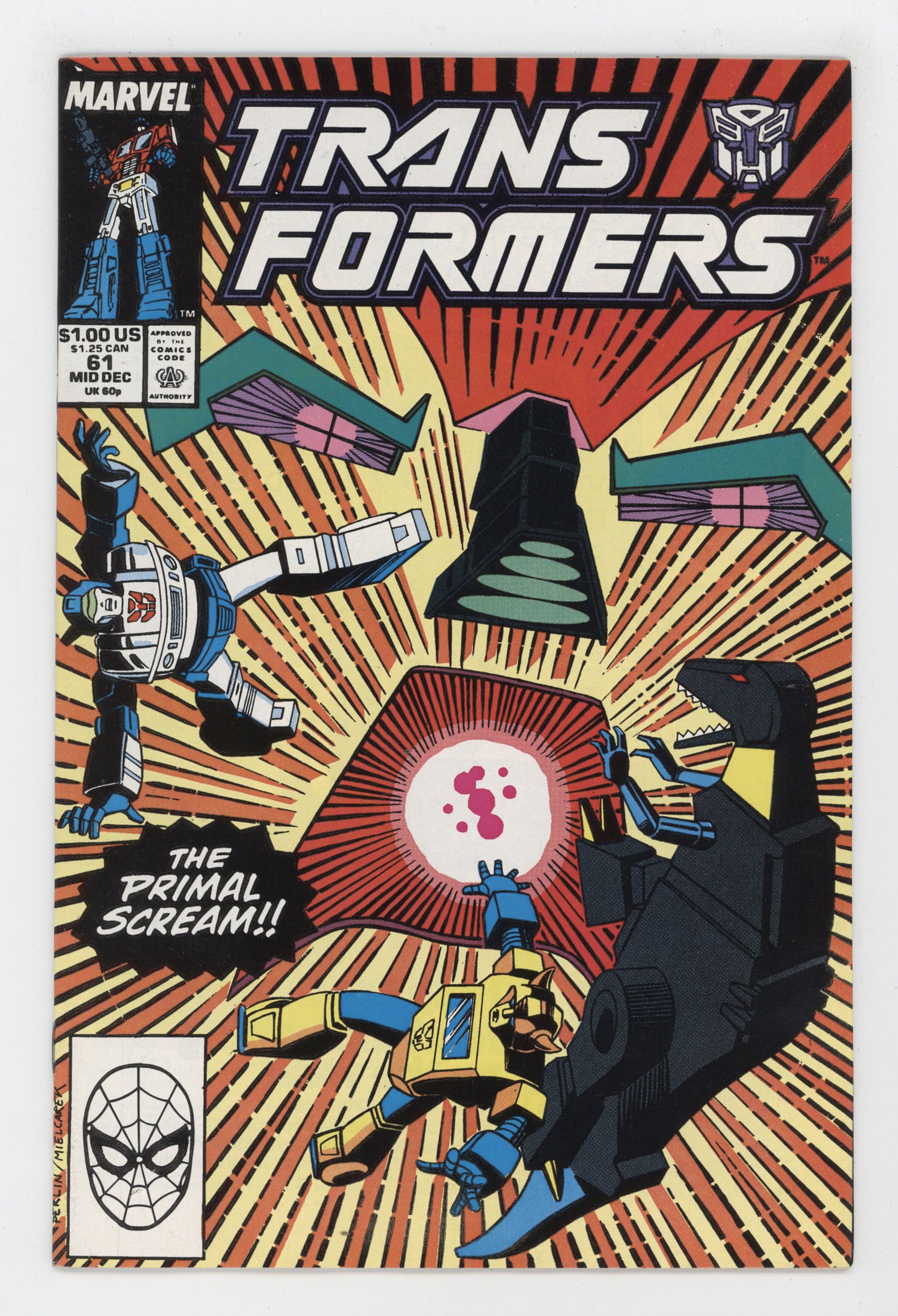 Transformers 61 1989 Don Perlin Simon Furman Bumblebee Primus 1st Unicron
