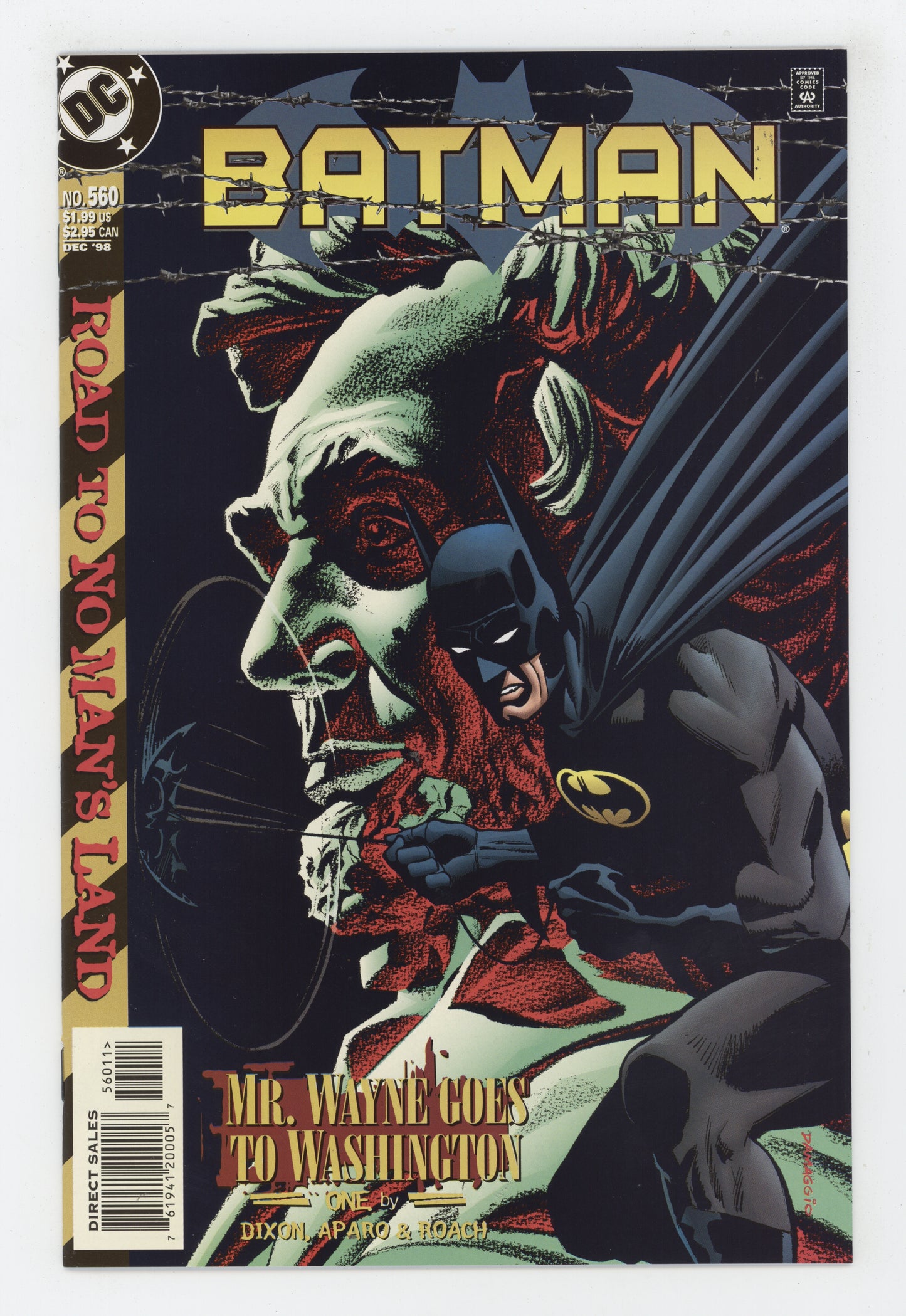 Batman 560 DC 1998 Rodolfo Damaggio Chuck Dixon Road To No Mans Land 2