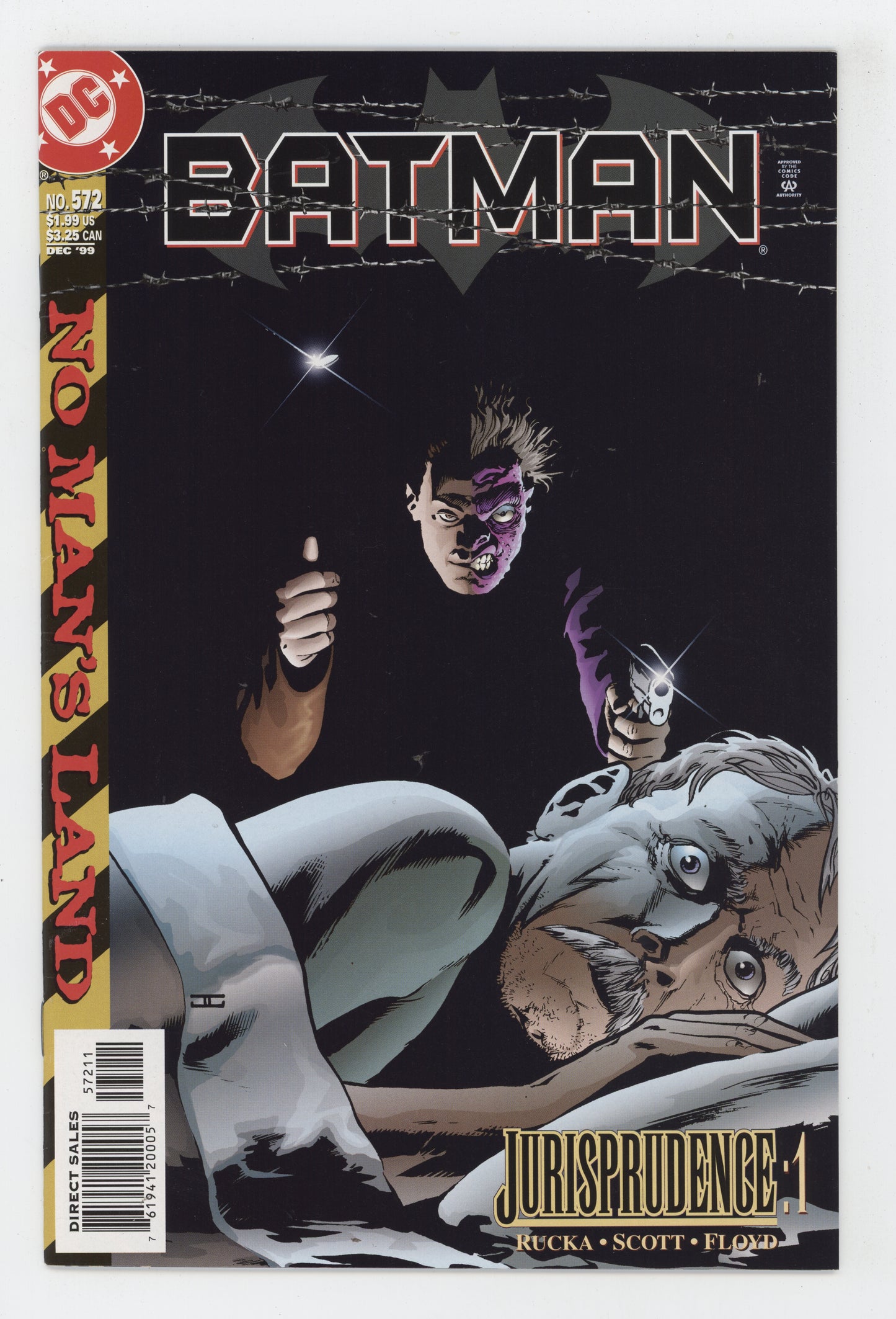 Batman 572 DC 1999 John Cassaday Greg Rucka No Mans Land Two-Face