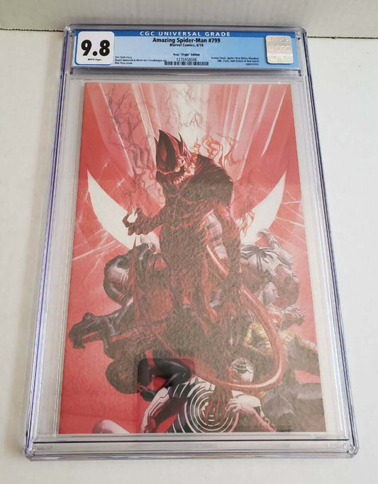 Amazing Spider-Man 799 Marvel CGC 9.8 1:100 Alex Ross Virgin Variant Red Goblin