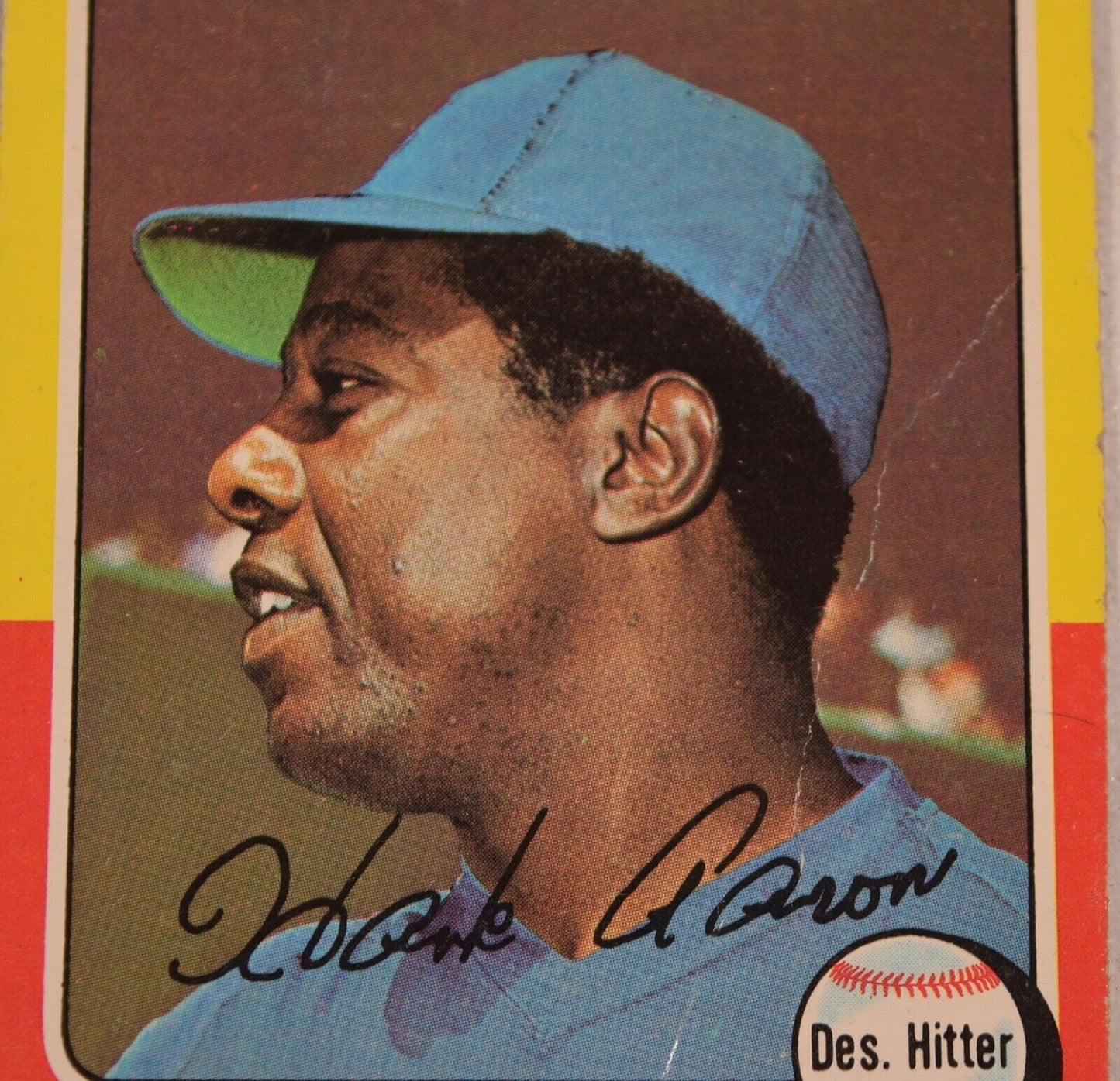 Hank Aaron Topps 1975 Baseball Card 660 Milwaukee Brewers HOF