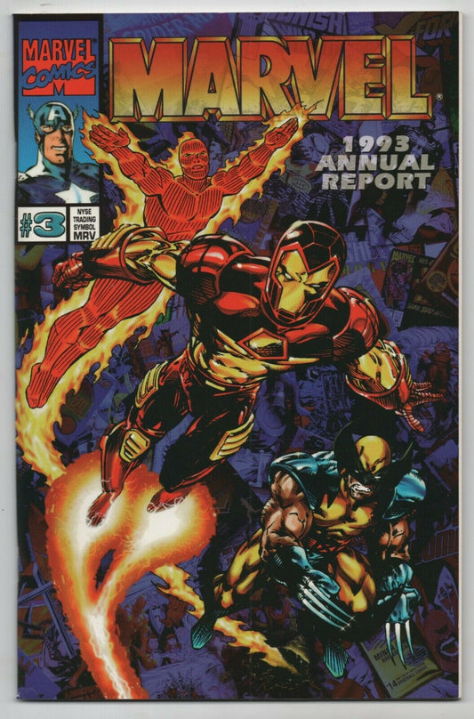 Marvel 1993 Annual Report 3 NM Spider-Man 2099 Avengers Fantastic Four