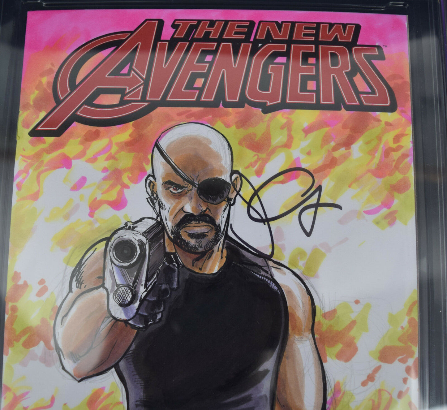 New Avengers 1 CGC SS 9.8 Tone Rodriguez John Carpenter Snake Plissken Sketch