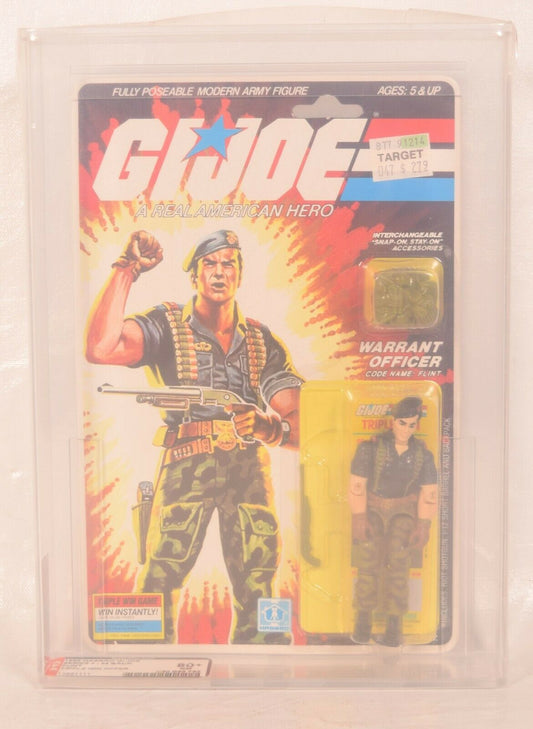 GI Joe ARAH Flint Warrant Officer Action Figure Hasbro 1985 AFA 80+