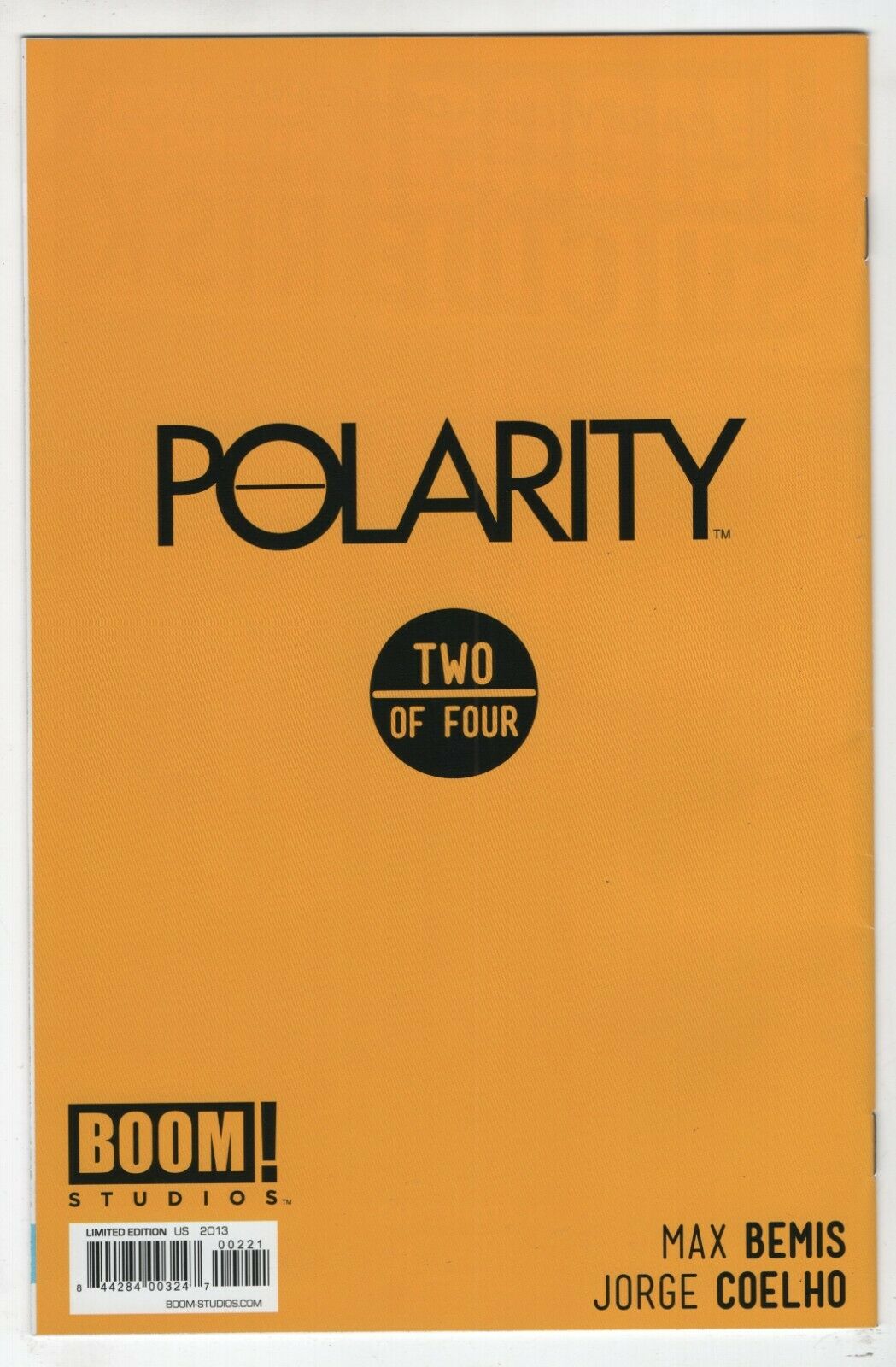 Polarity 2 Boom 2013 VF Signed 1:15 Tyler Crook Variant Max Bemis Say Anything