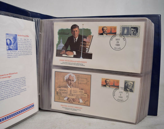 Shapers Of America Stamp Collection 120 Envelopes 240 stamps - Golden Apple Comics