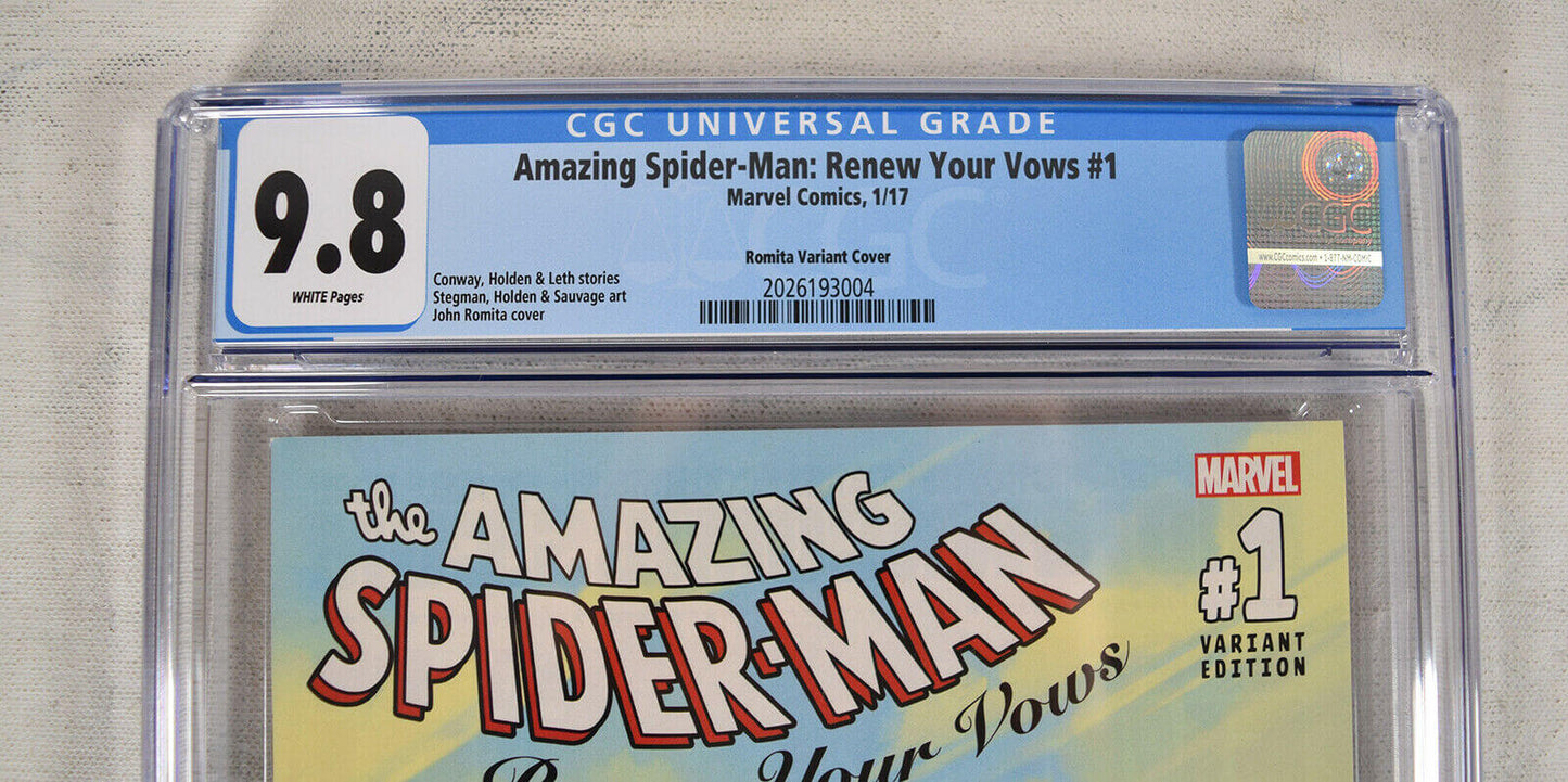 Amazing Spider-Man Renew Your Vows 1 CGC 9.8 1:1000 John Romita 21 Variant