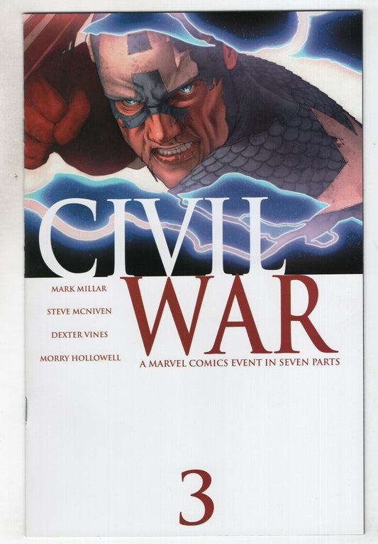 Civil War 3 A Marvel 2006 Steve McNiven Mark Millar Captain America Spider-Man Avengers