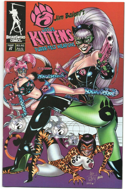 3 Little Kittens Purrr-Fect Weapons 1 A Broadsword 2002 NM- Babes Bad Girls