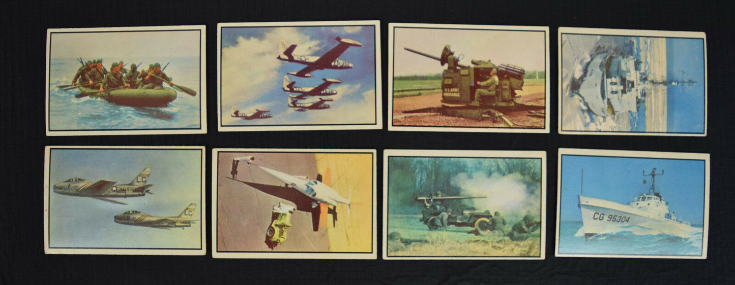 Power For Peace Trading Cards Complete Set 96 Bowman 1954 Military War Army Navy