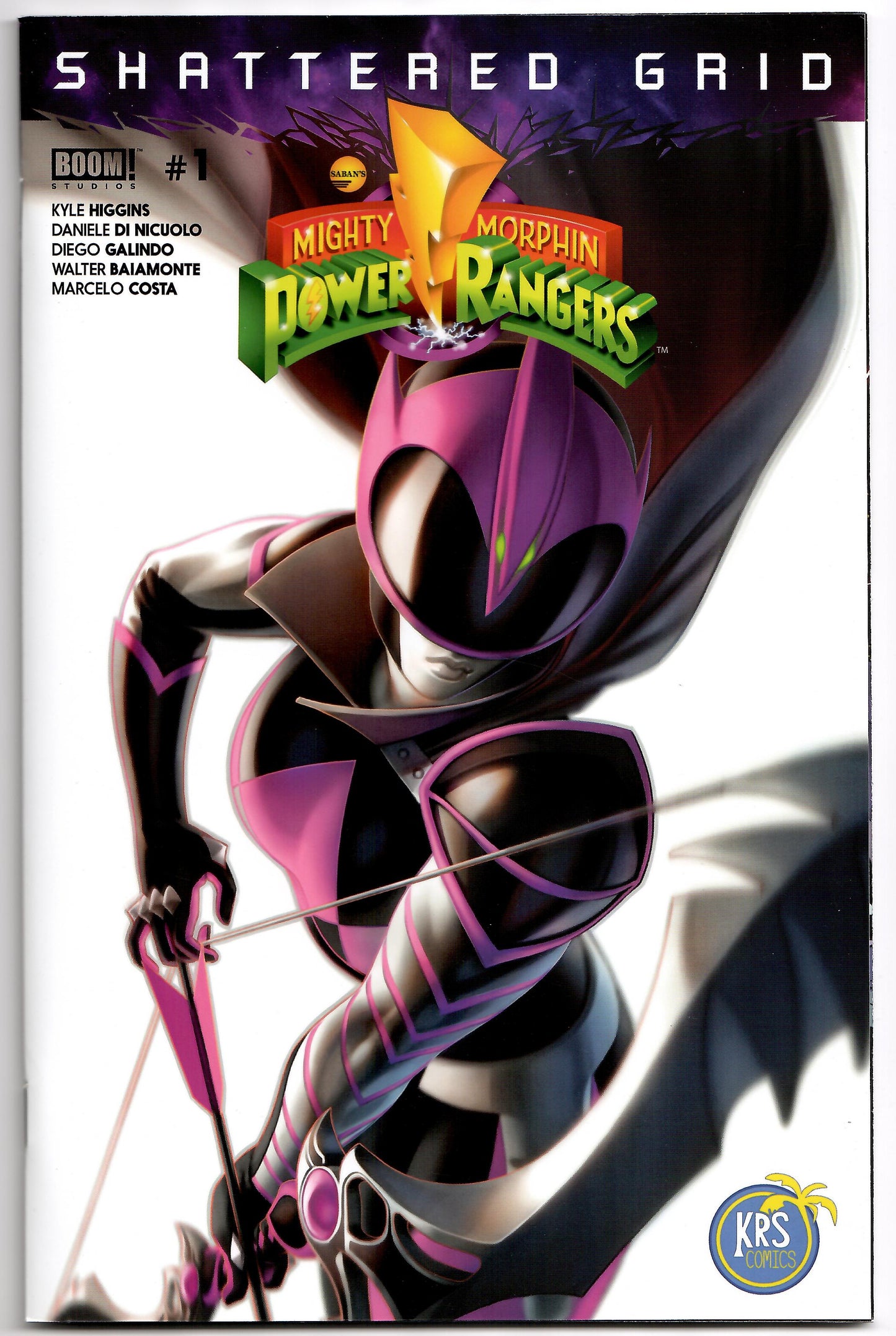 Mighty Morphin Power Rangers SHATTERED GRID #1 Boom 2018 MMPR Warren Louw GGA Variant