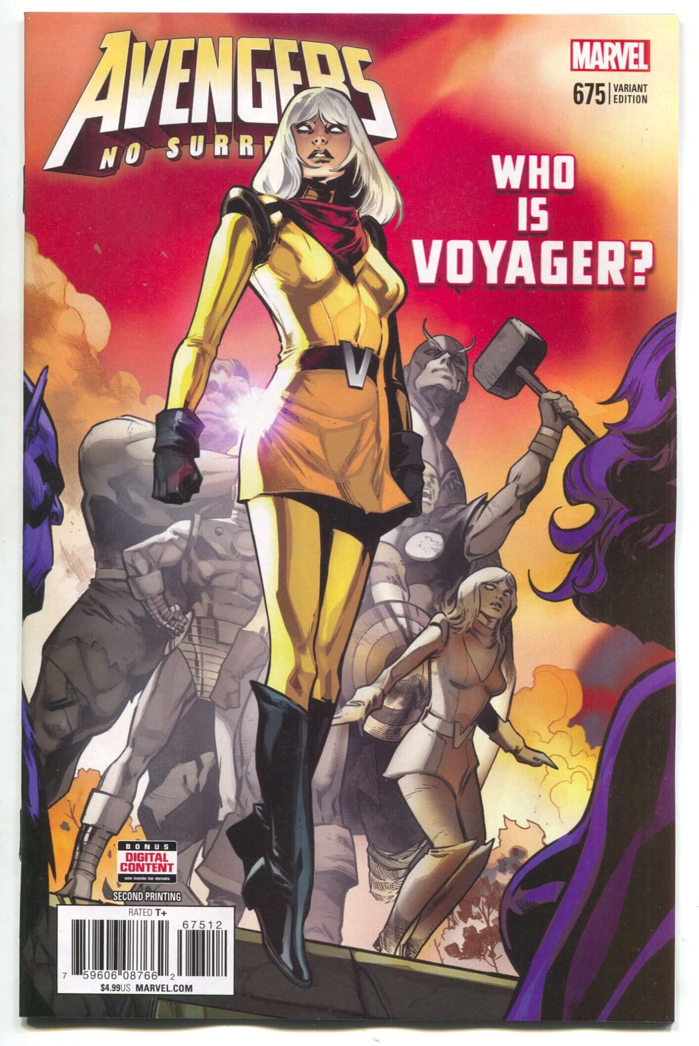 Avengers 675 Second Print Marvel Legacy 2018 1st Voyager Pepe Larraz