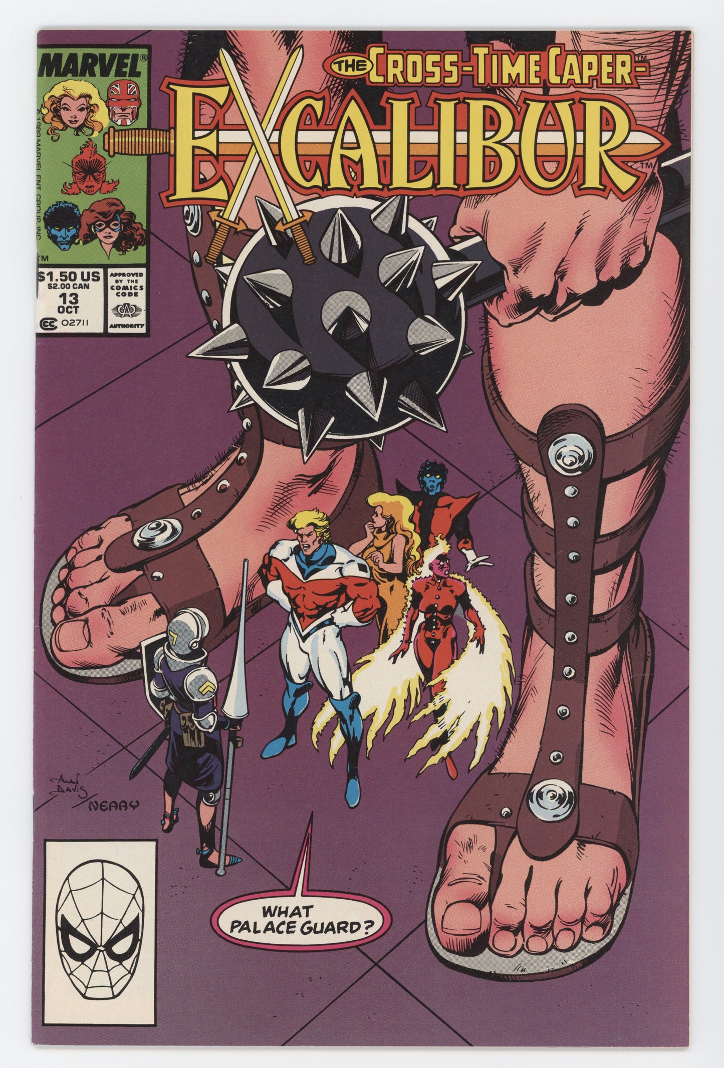 Excalibur 13 1st Series Marvel 1989 NM Phoenix Kitty Pryde Cross Time Caper