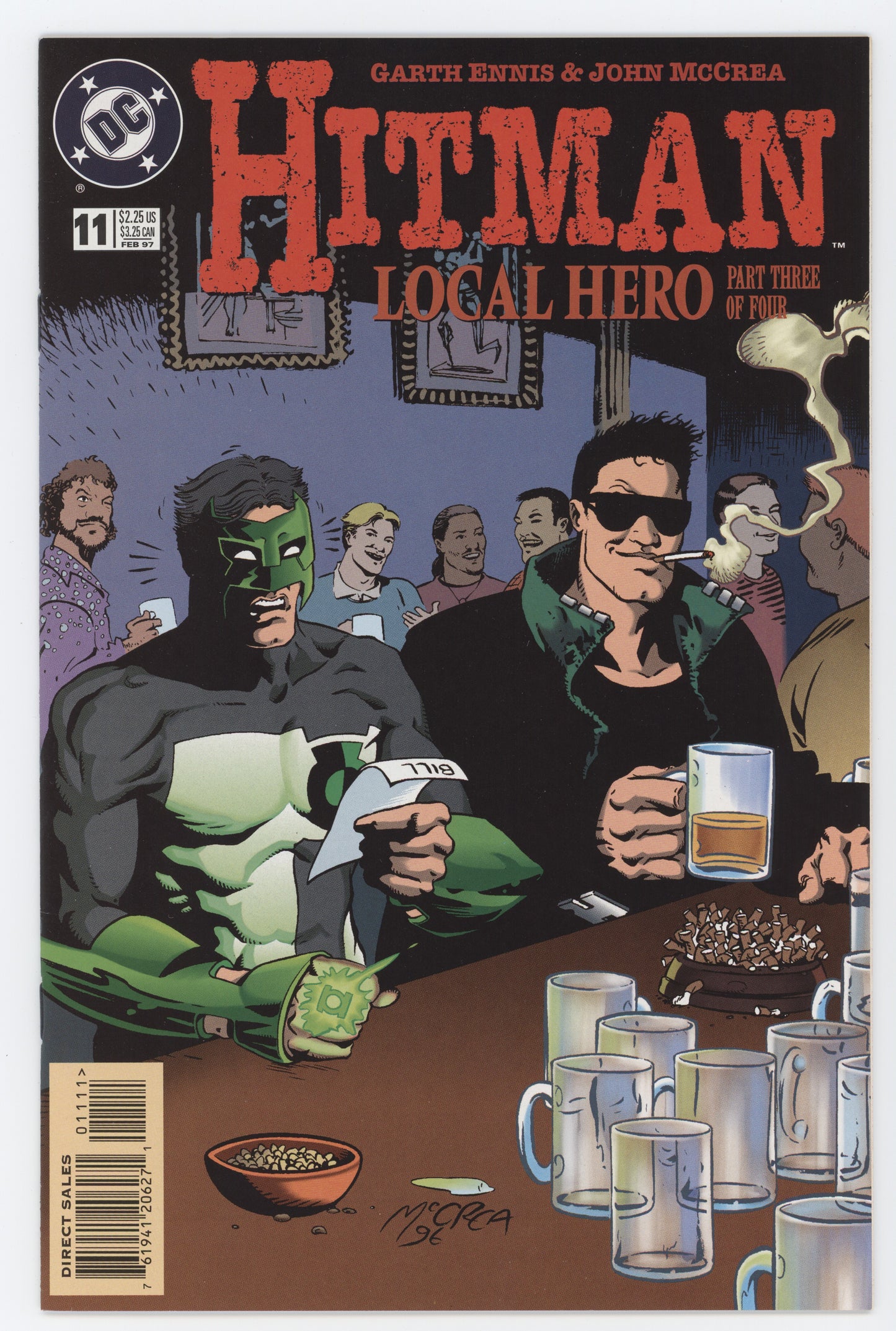 Hitman 11 DC 1997 NM Garth Ennis John McCrea Green Lantern Bar