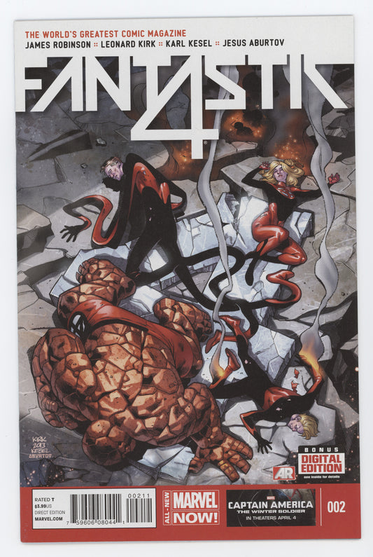 Fantastic Four #2 A 5th Series Marvel 2014 Leonard Kirk James Robinson