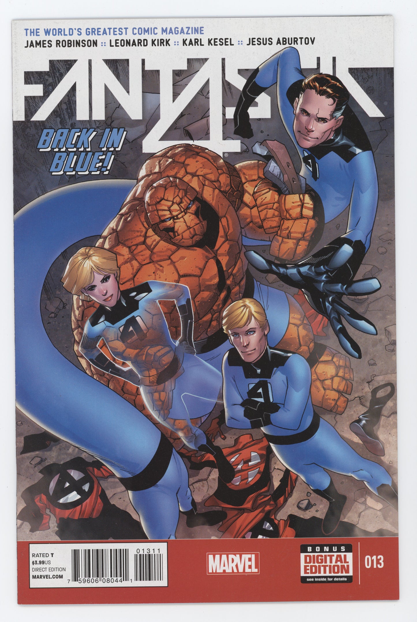 Fantastic Four #13 5th Series Marvel 2015 Leonard Kirk James Robinson