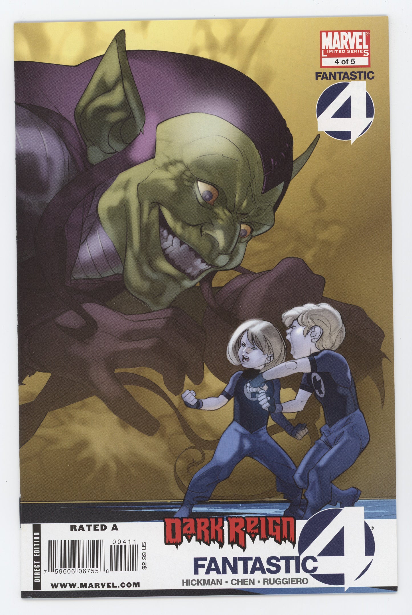 Dark Reign Fantastic Four #4 (Of 5) Marvel 2009 NM- PASQUAL FERRY JONATHAN HICKMAN
