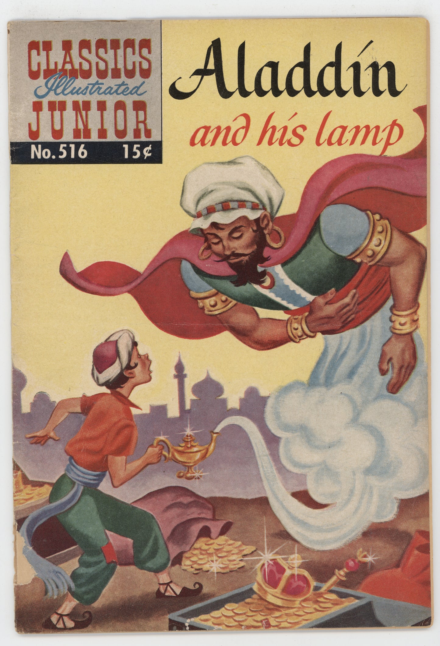 Classics Illustrated Junior 516 Gilberton 1955 FR Aladdin And His Lamp HRN 543