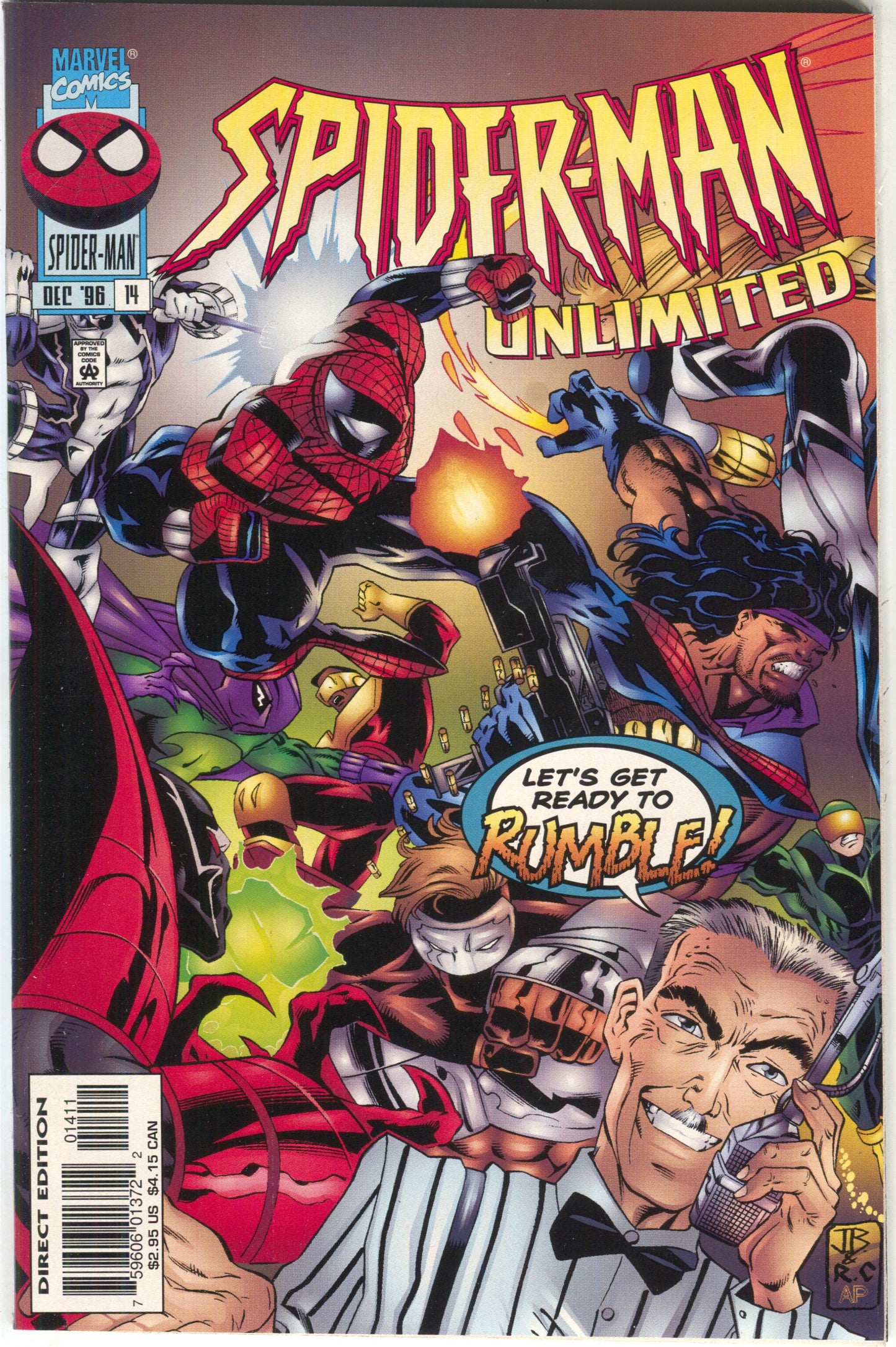 Spider-Man Unlimited 14 1st Series Marvel 1996 NM Nightwatch Cardiac Prowler