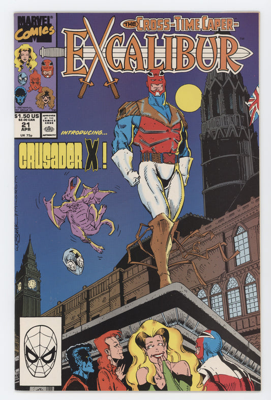 Excalibur 21 1st Series Marvel 1990 NM Phoenix Kitty Pryde Cross Time Caper