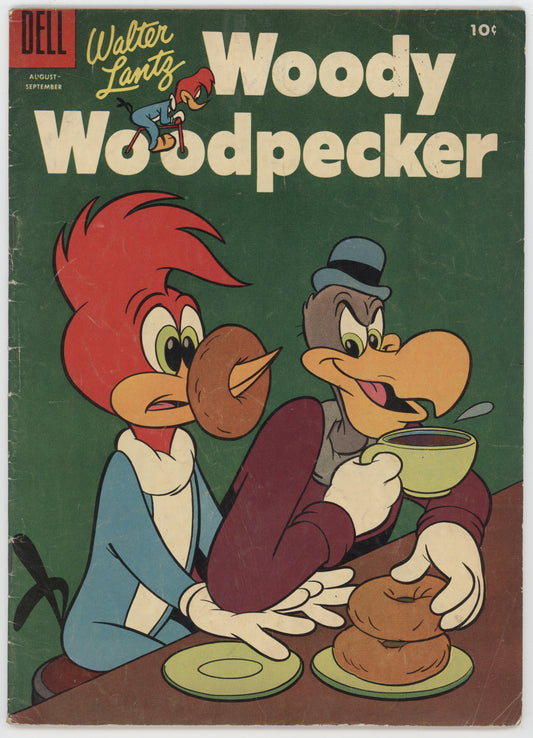 Woody Woodpecker 32 Dell 1955 GD VG Coffee Donuts