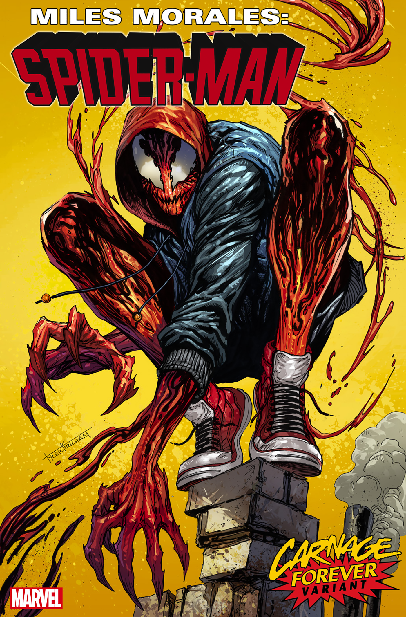 Miles Morales Spider-Man #36 C Tyler Kirkham Carnage Forever Variant (03/30/2022) Marvel