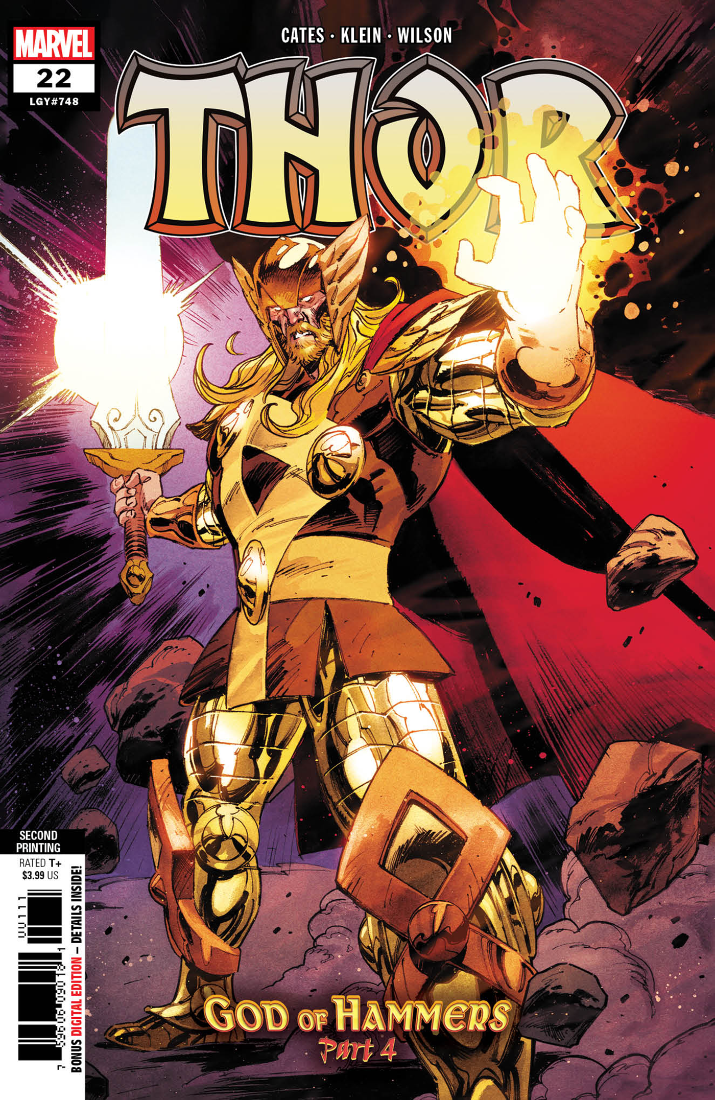 Thor #22 2nd Print Nic Klein Variant (04/13/2022) Marvel