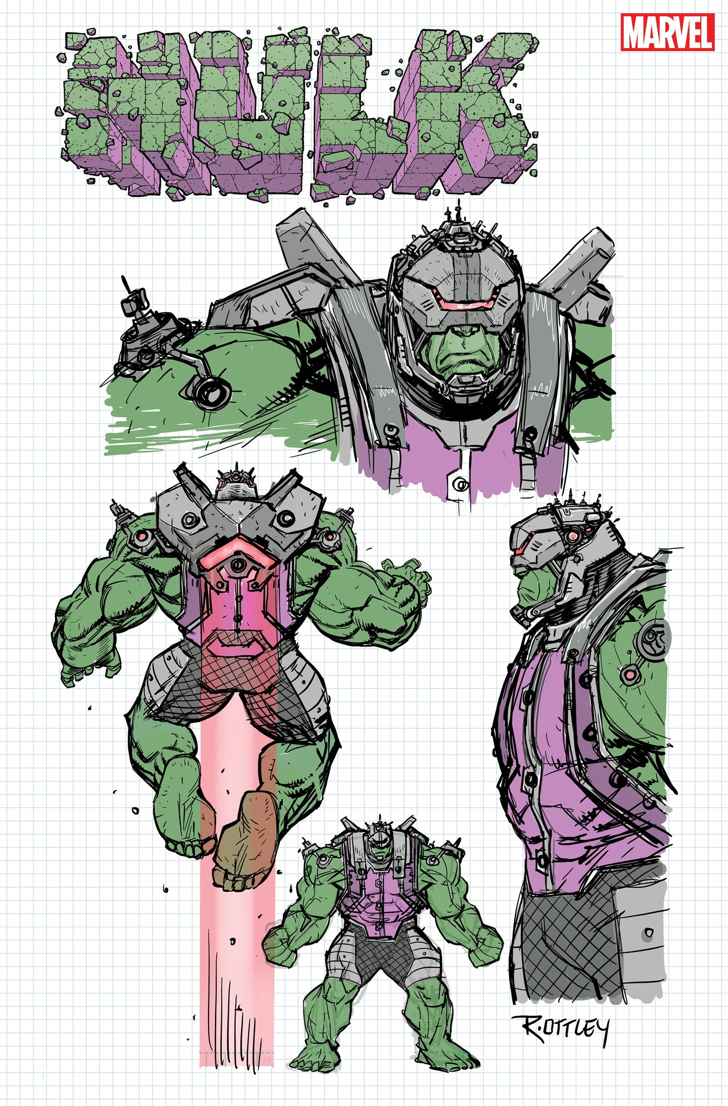 Hulk #1 1:10 Ryan Ottley Design Variant (11/24/2021) Marvel