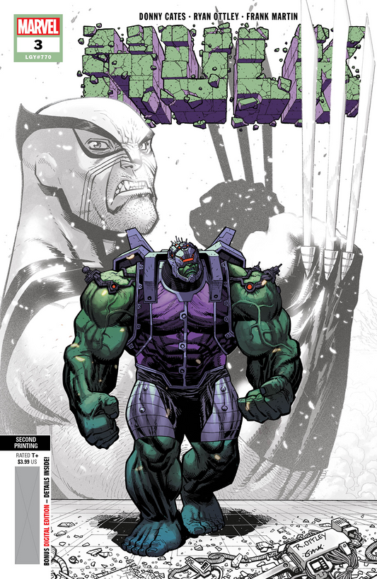 Hulk #3 2nd Print Ryan Ottley Variant (03/02/2022) Marvel