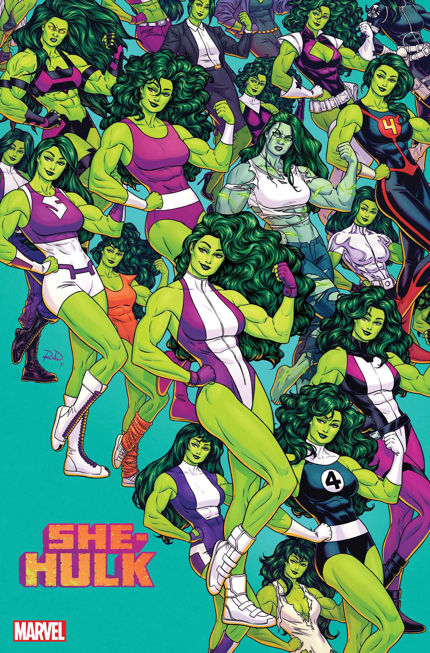 She-Hulk #4 B Russell Dauterman Variant (06/29/2022) Marvel