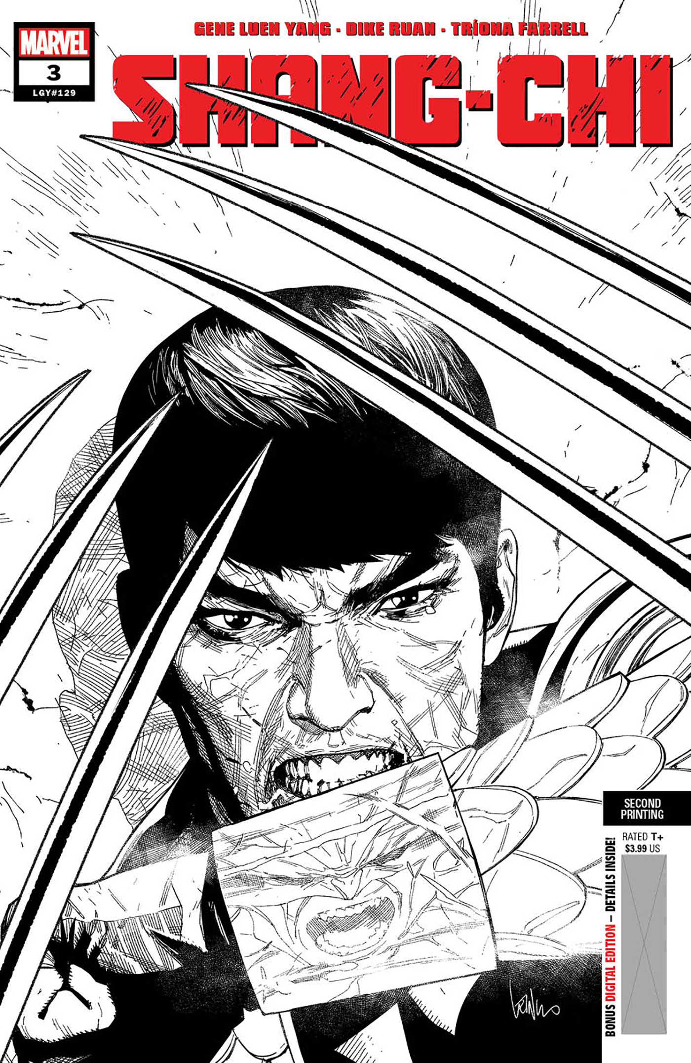 Shang-Chi #3 2nd Print Leinil Francis Yu Variant (10/20/2021) Marvel