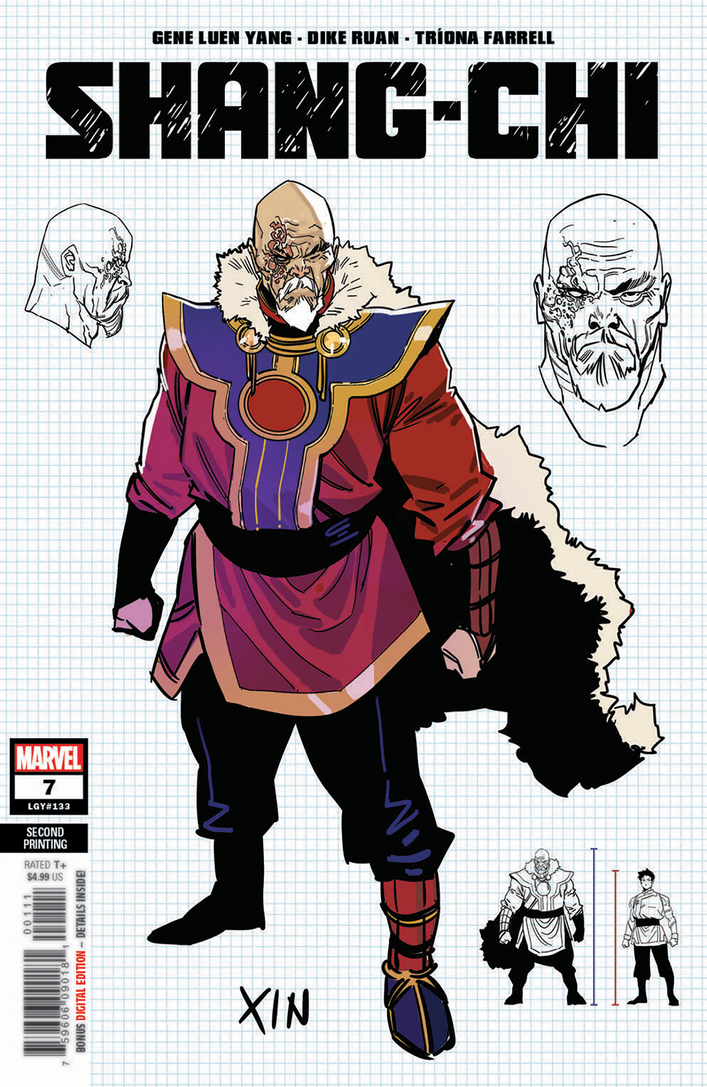 Shang-Chi #7 2nd Print Dike Ruan Design Variant (02/23/2022) Marvel