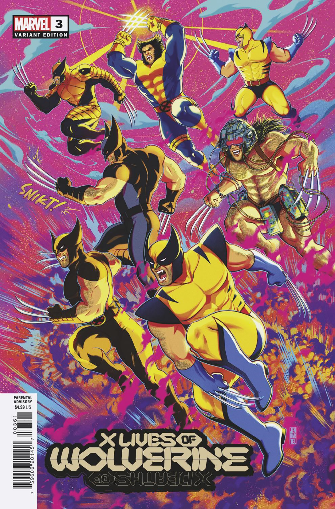 X Lives Of Wolverine #3 D Jen Bartel Variant (02/16/2022) Marvel