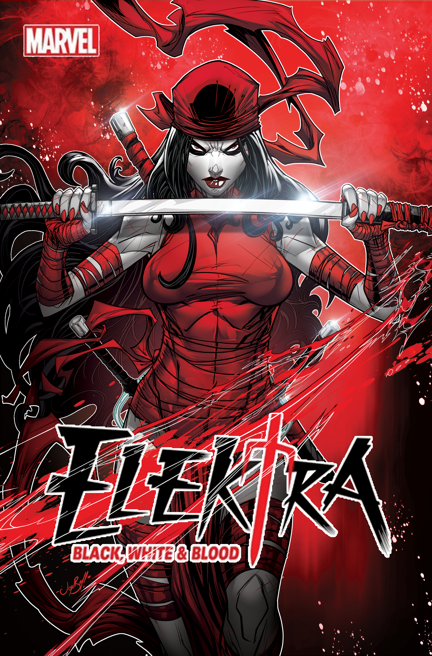 Elektra Black White Blood #2 B (Of 4) Jonboy Meyers Variant GGA (02/23/2022) Marvel
