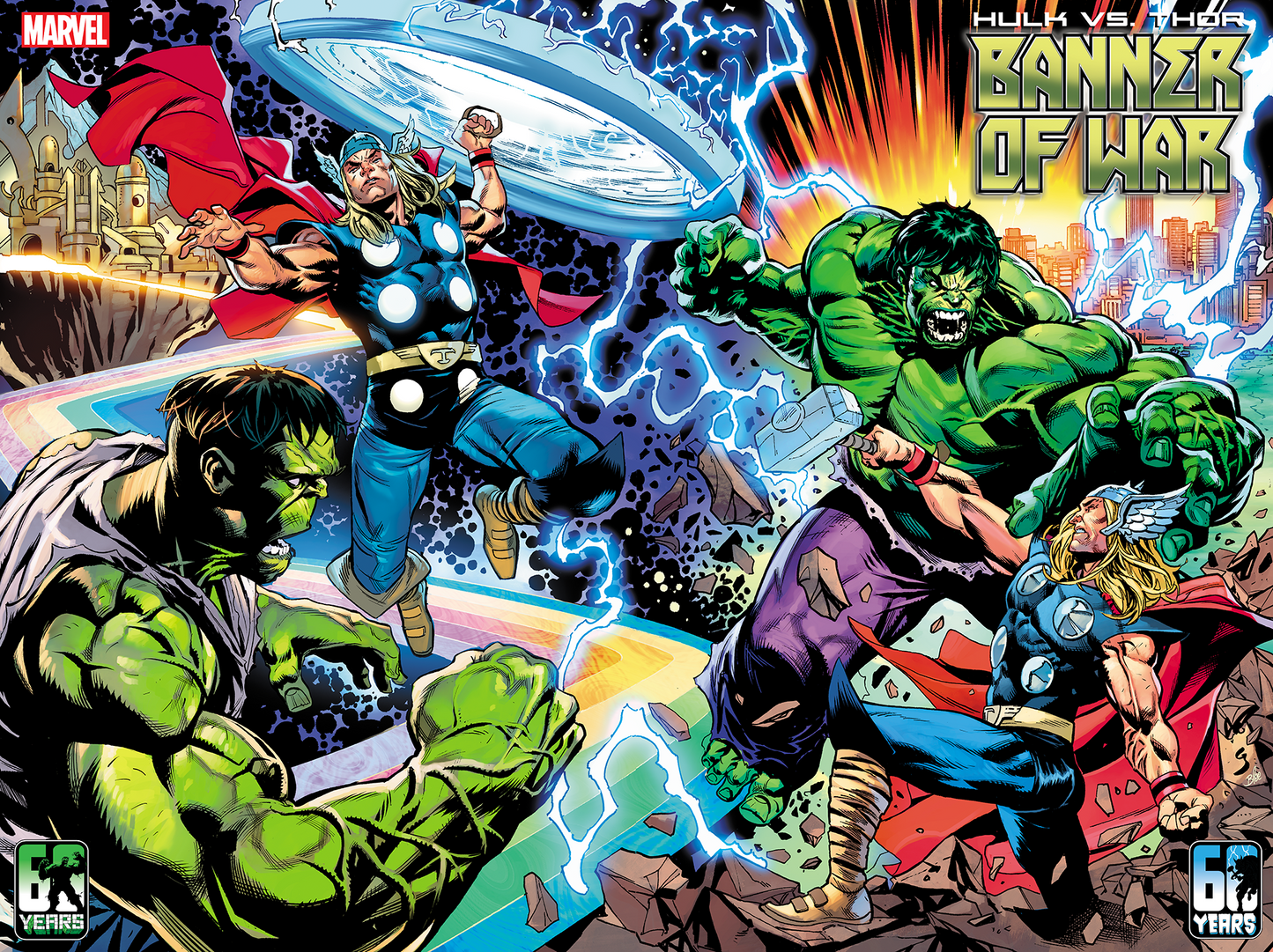 Hulk Vs Thor Banner War Alpha #1 C Geoff Shaw Wrpad Connecting Variant (05/11/2022) Marvel